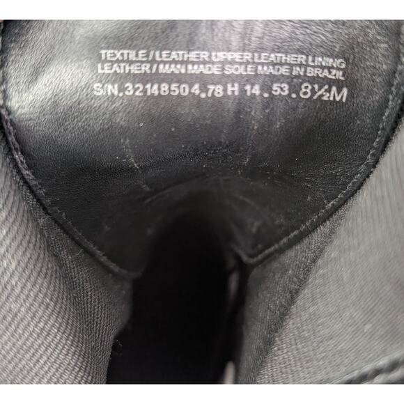 Tory Burch Broome Black Leather Lace-Up Combat Moto Boots Size 8.5M - Picture 8 of 13